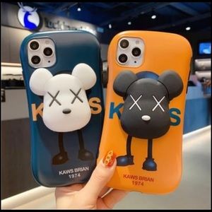 XX Bear iPhone Silicone Case with Phone Grip